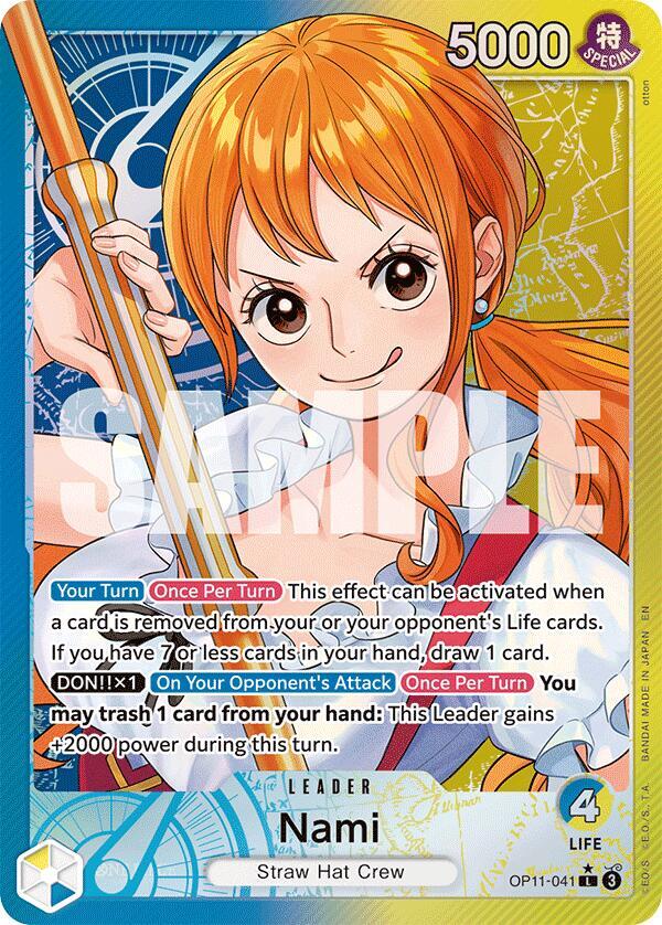 Nami (041) (Alternate Art) - A Fist of Divine Speed (OP11) - OP11-041