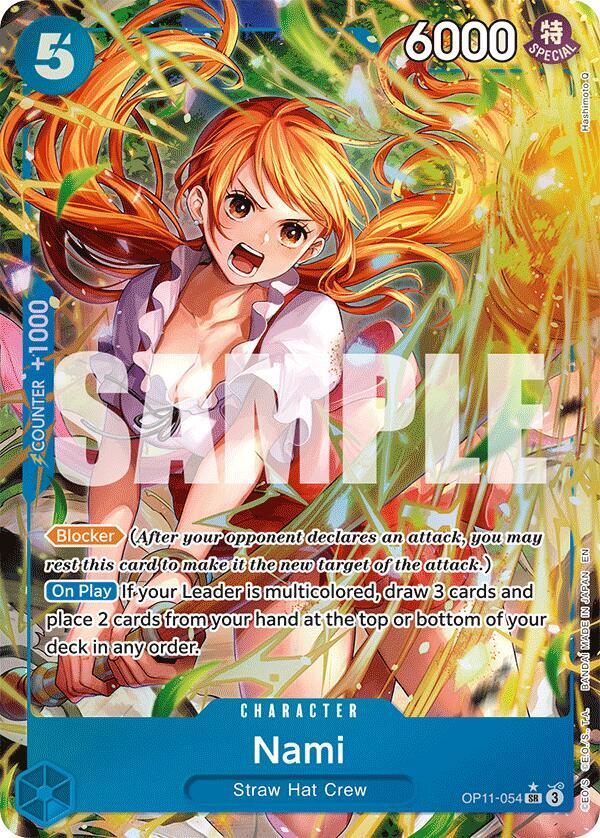 Nami (054) (Alternate Art) - A Fist of Divine Speed (OP11) - OP11-054