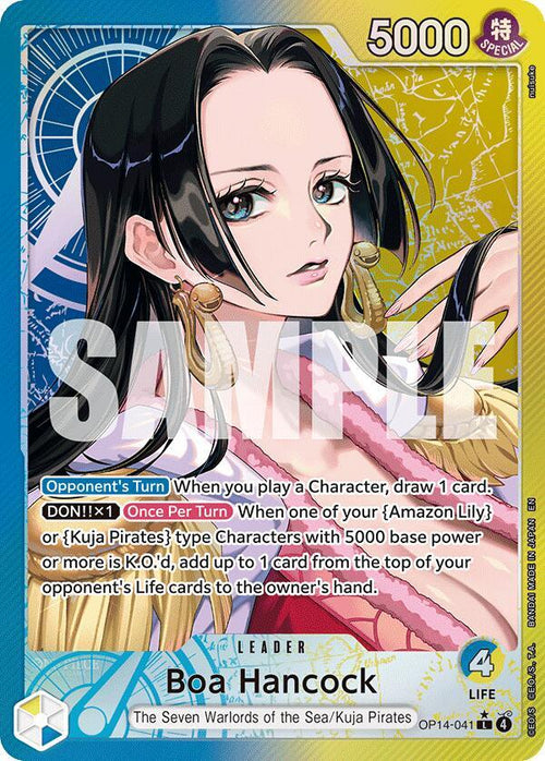 Boa Hancock - OP14-041 (Alternate Art) - The Azure Sea's Seven (OP14-EB04)