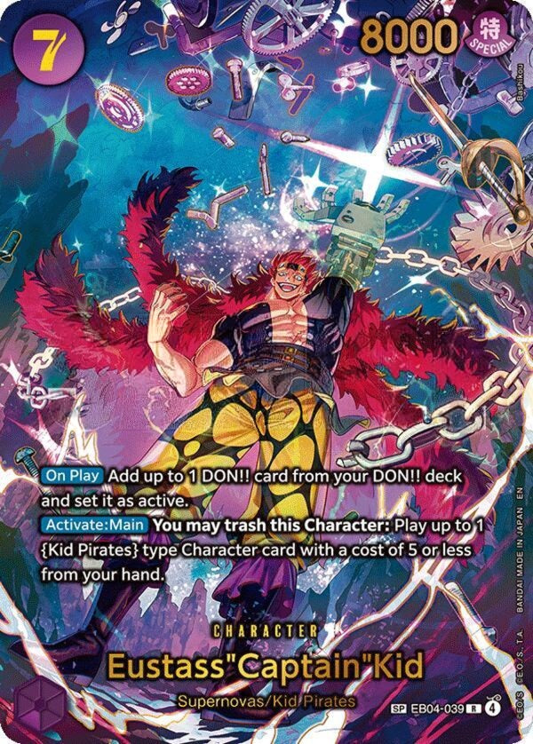 Eustass"Captain"Kid - EB04-039 (SP) - The Azure Sea's Seven (OP14-EB04)