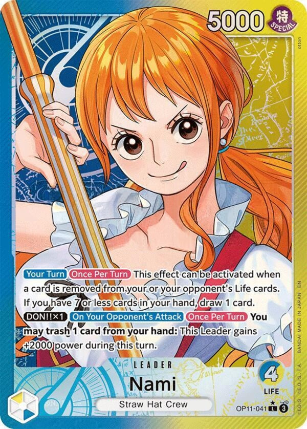 Nami (041) (Alternate Art) - A Fist of Divine Speed (OP11) - OP11-041