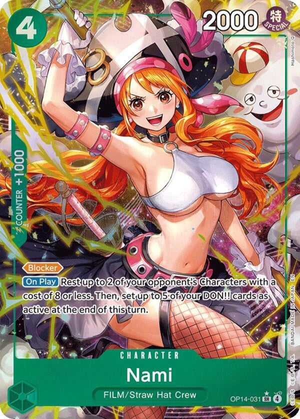 Nami (Alternate Art) - The Azure Sea's Seven (OP14-EB04) - OP14-031