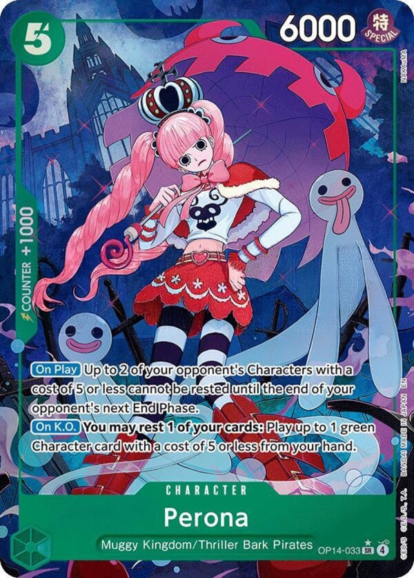 Perona - OP14-033 (Alternate Art) - The Azure Sea's Seven (OP14-EB04)